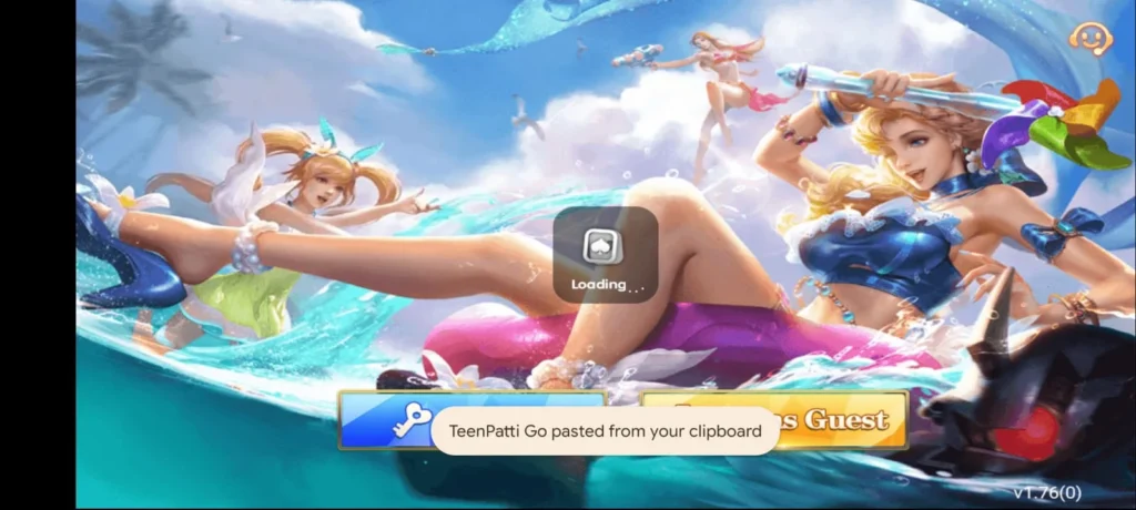 Teen Patti Go gameplay screen with real players and live betting